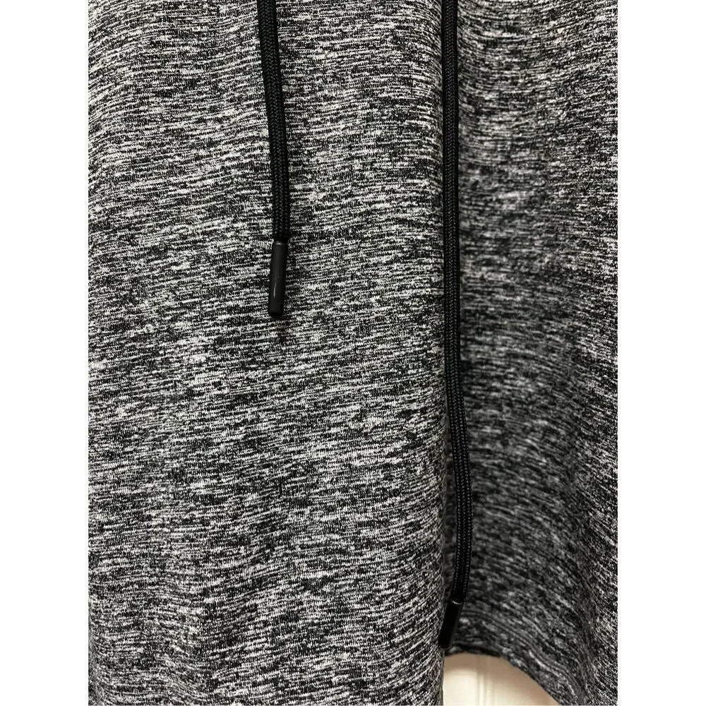 Athleta Gray Space Dye Uptempo Cropped Thump Hole Hoodie sz S NWOT